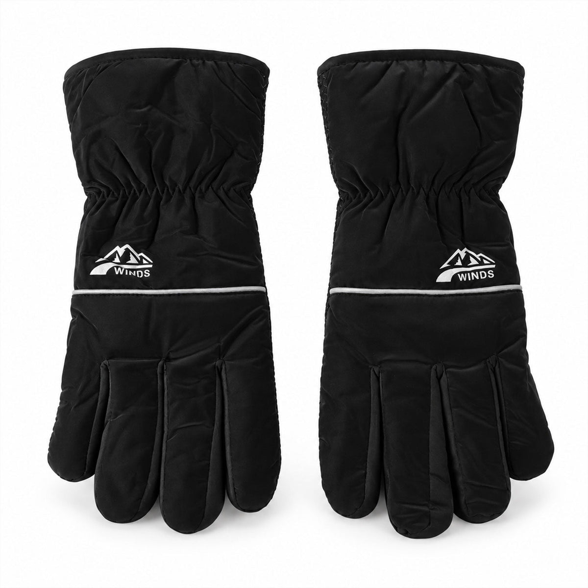 Wukusy winter gloves with plush lining and textured grip in mixed colors, designed for warmth and grip in cold weather.