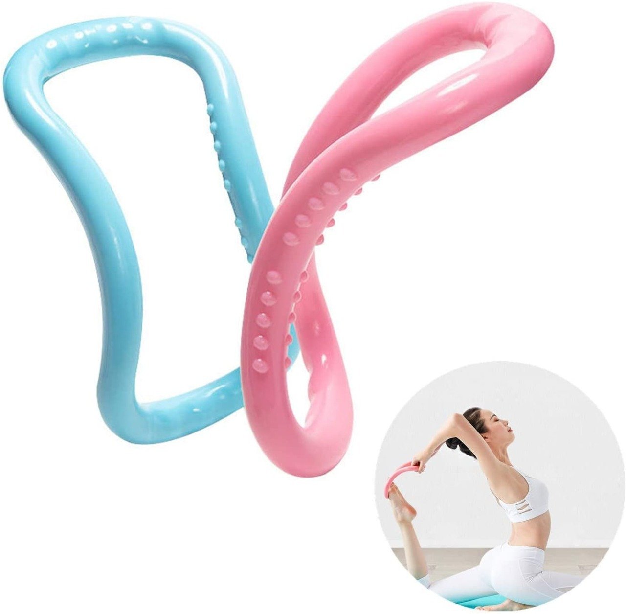 Wukusy 1647 Yoga Ring Pilates Magic Circle, portable fitness tool for core strength and flexibility exercises.