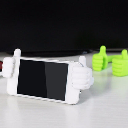 Wukusy hand-shaped mobile stand for supporting phones, suitable for household and office use, shown with colorful box.