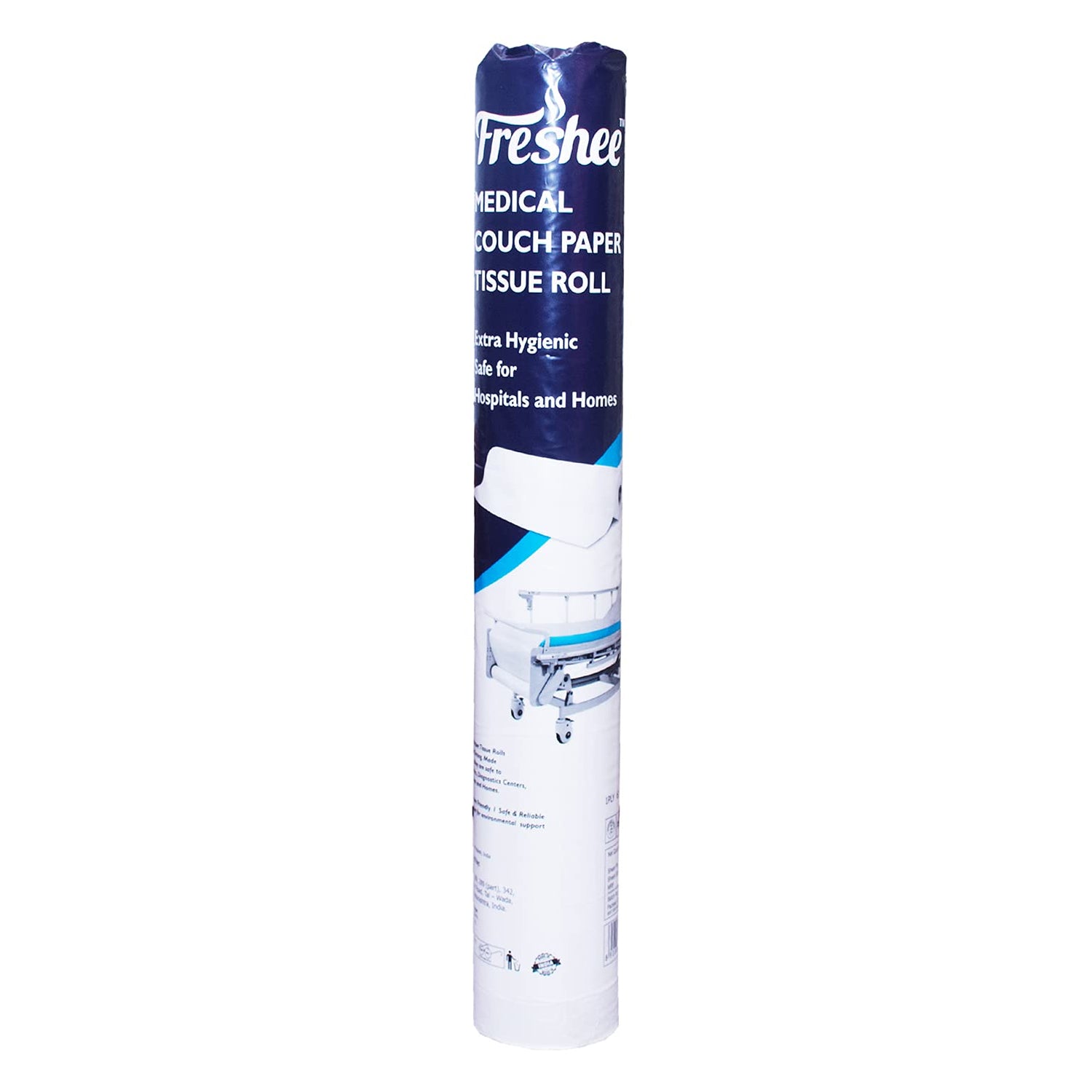 Wukusy Freshee Medical Couch Paper Tissue Roll, 61 cm x 40 meters, white, soft, and suitable for healthcare environments