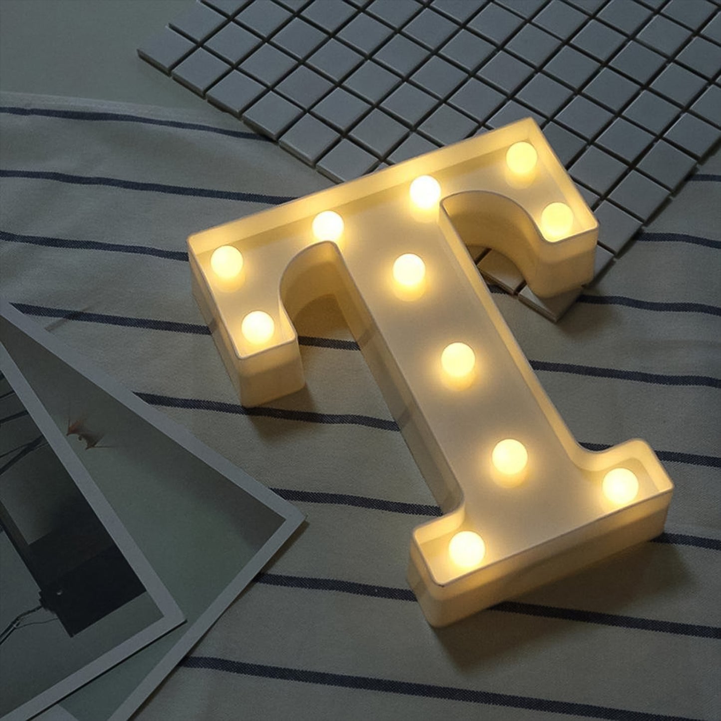 Decorative Led Marquee Alphabet Letter Light T (1 Pc)