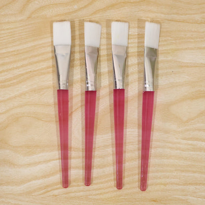 Wukusy flat face mask brush set with four applicators for even skincare application at home or salon.
