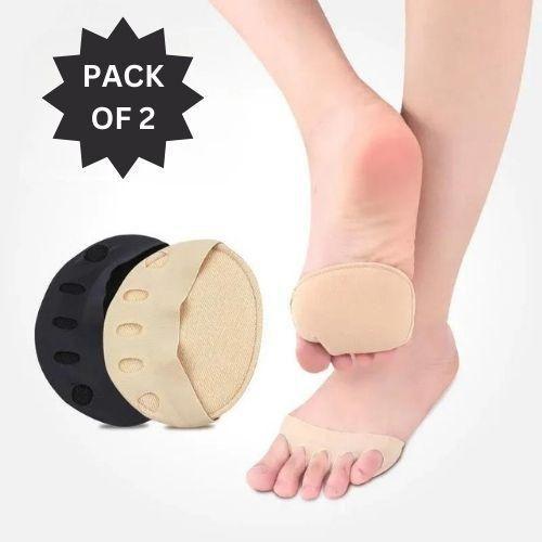 Invisible Ruffle Wave Toe Pad inserts by Drpshippr for women and girls, designed as forefoot pads and half insoles with five-toe socks.
