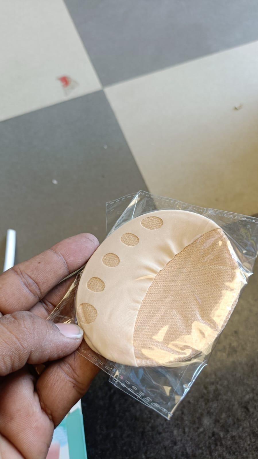 Invisible fashion women's ruffle wave toe pad inserts for girls, forefoot pads, half insoles, and five-toe socks by Drpshippr.