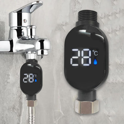 Digital Shower Thermometer With Led Temperature Display For Bathroom Use (1 Pc)