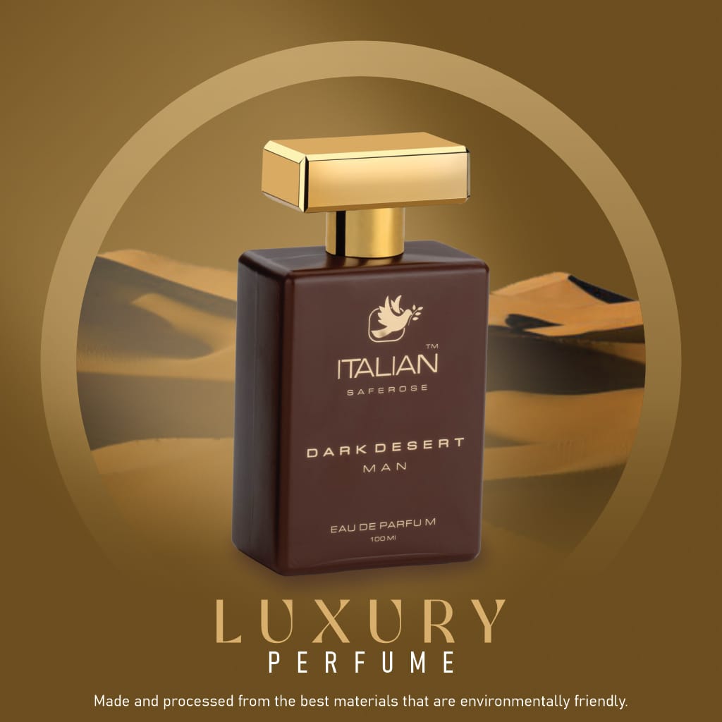Italian Saferose Dark Desert Man Eau De Parfum 100 Mi Luxury Perfume