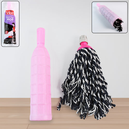 Wukusy heavy-duty floor cleaning bottle with durable plastic refill for mopping and floor maintenance.