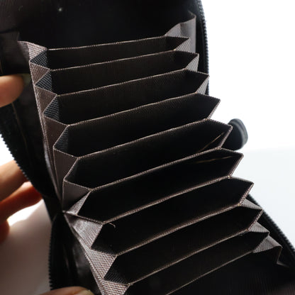 Compact Zip-around Card Holder Wallet For Men  Women (1 Pc)