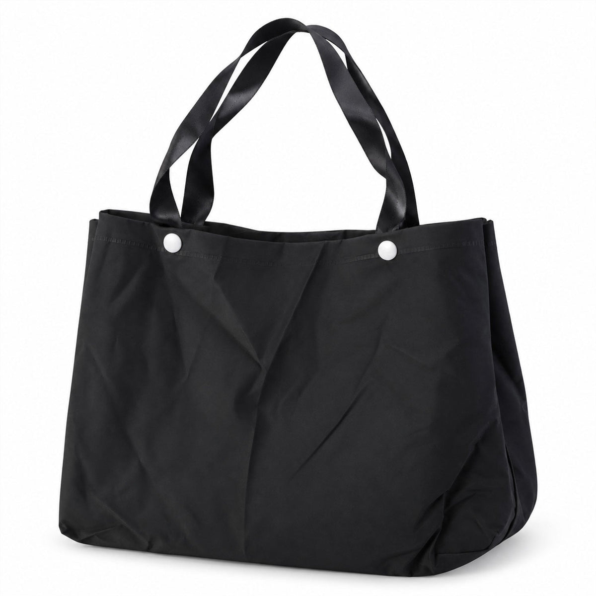 Wukusy shopping tote bag with wide carry straps, large 32x23cm size, ideal for daily essentials, durable fabric.