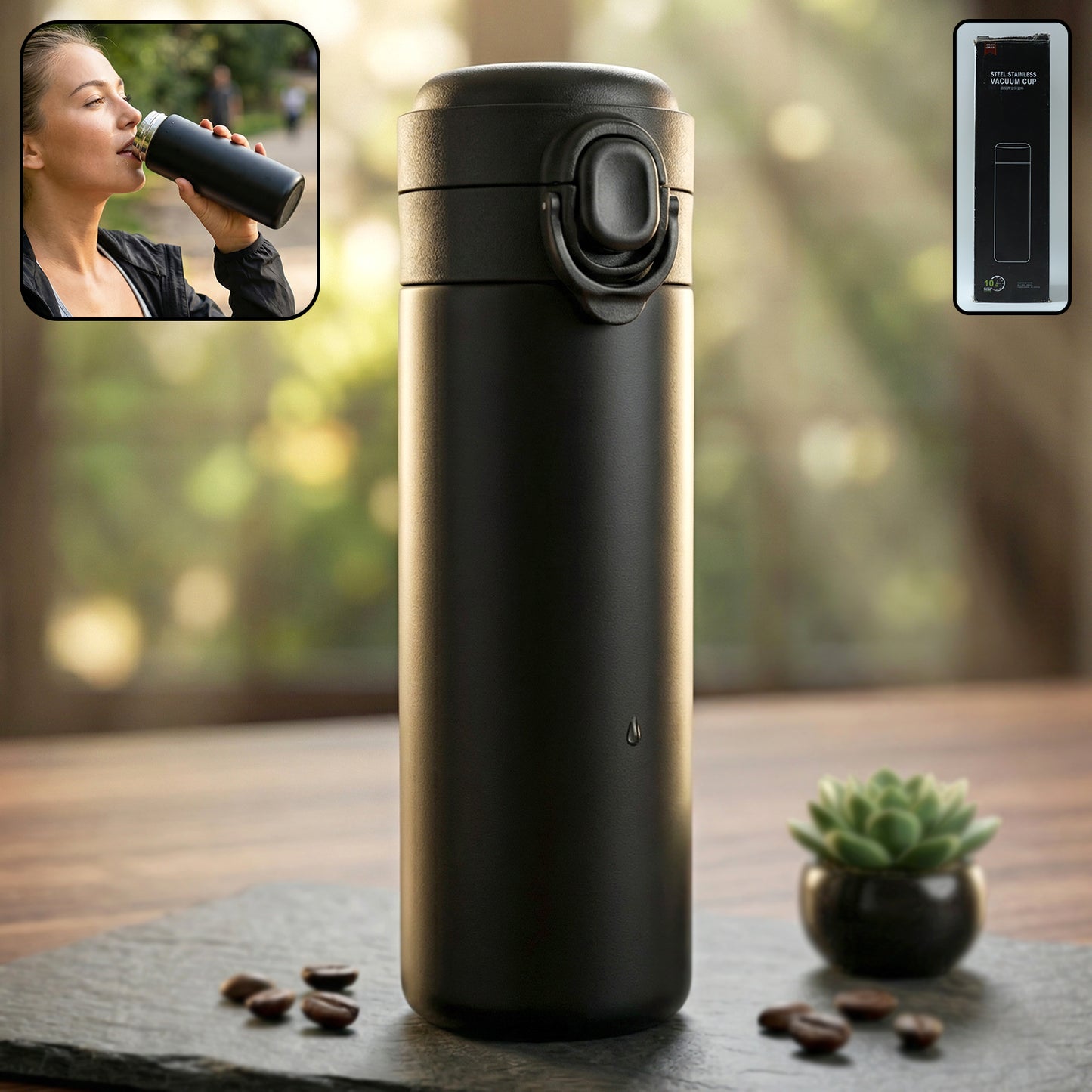 Premium Stainless Steel Vacuum Insulated Water Bottle (1 Pc 300 Ml Approx)