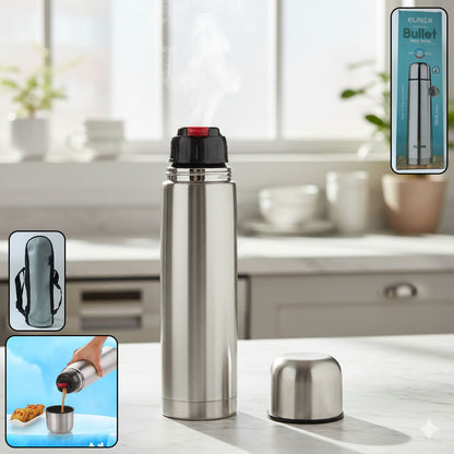 Bullet Style Stainless Steel Vacuum Insulated Water Bottle 1000 Ml