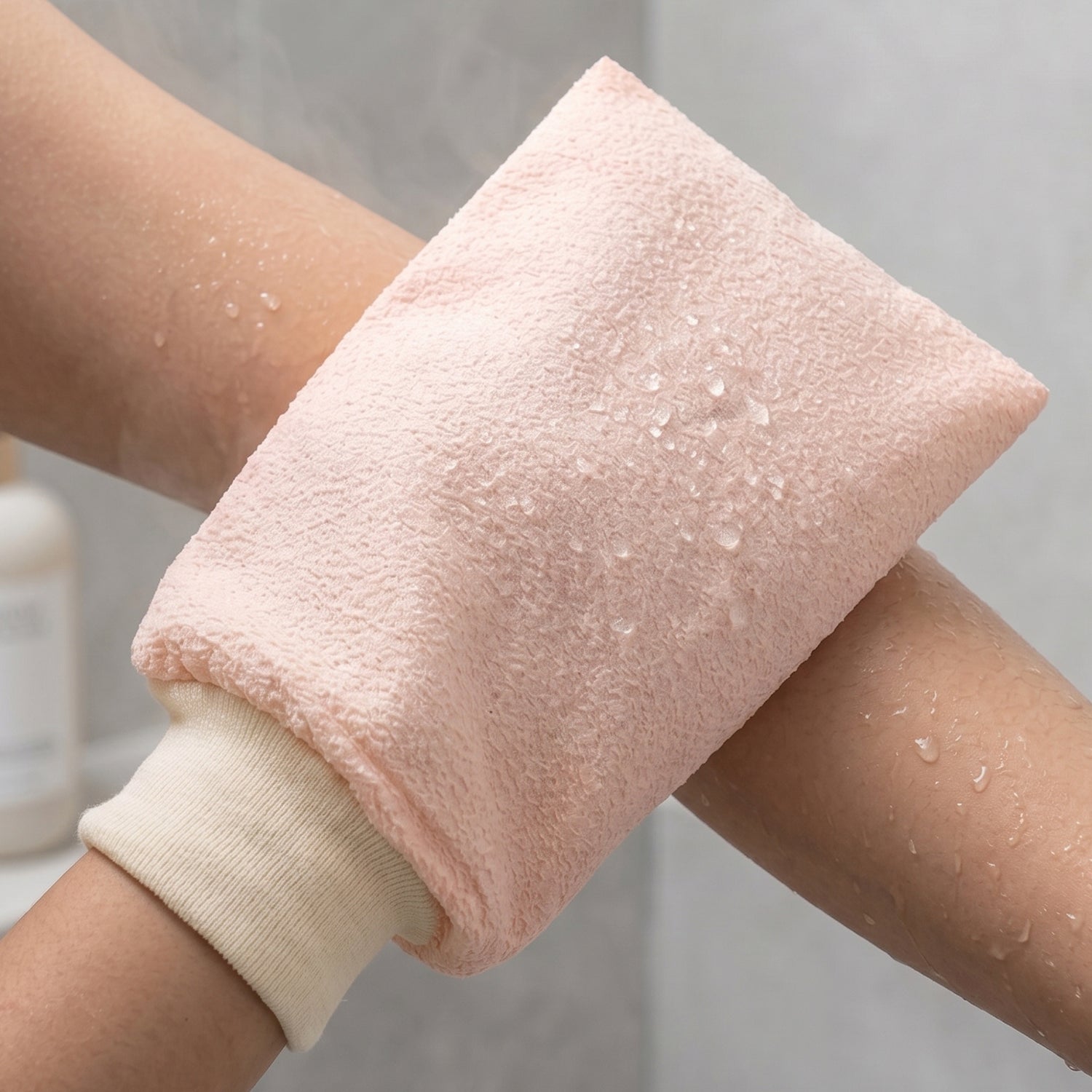 Soft Exfoliating Bath Scrub Glove Body Scrubber Shower Mitt For Skin (1 Pc)