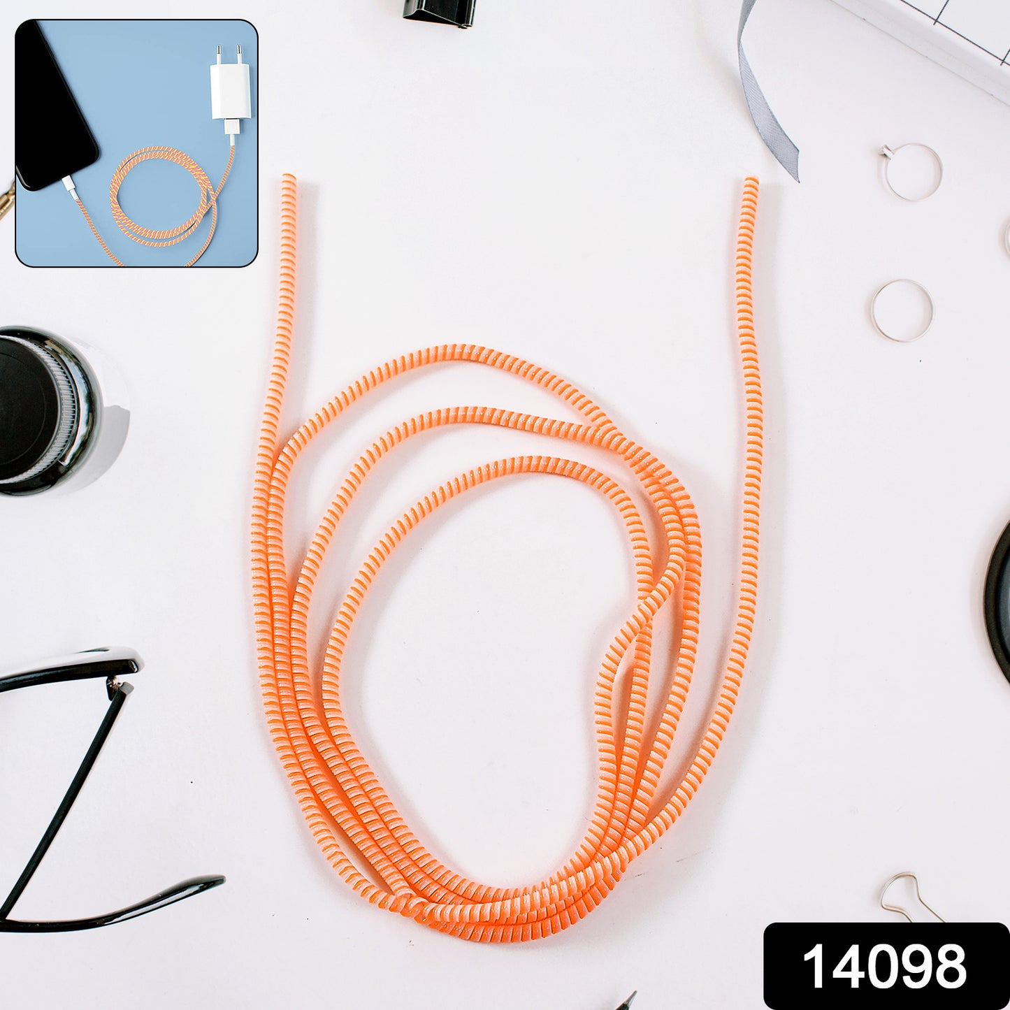Flexible Spiral Cable Protector Sleeve (1 Pc)