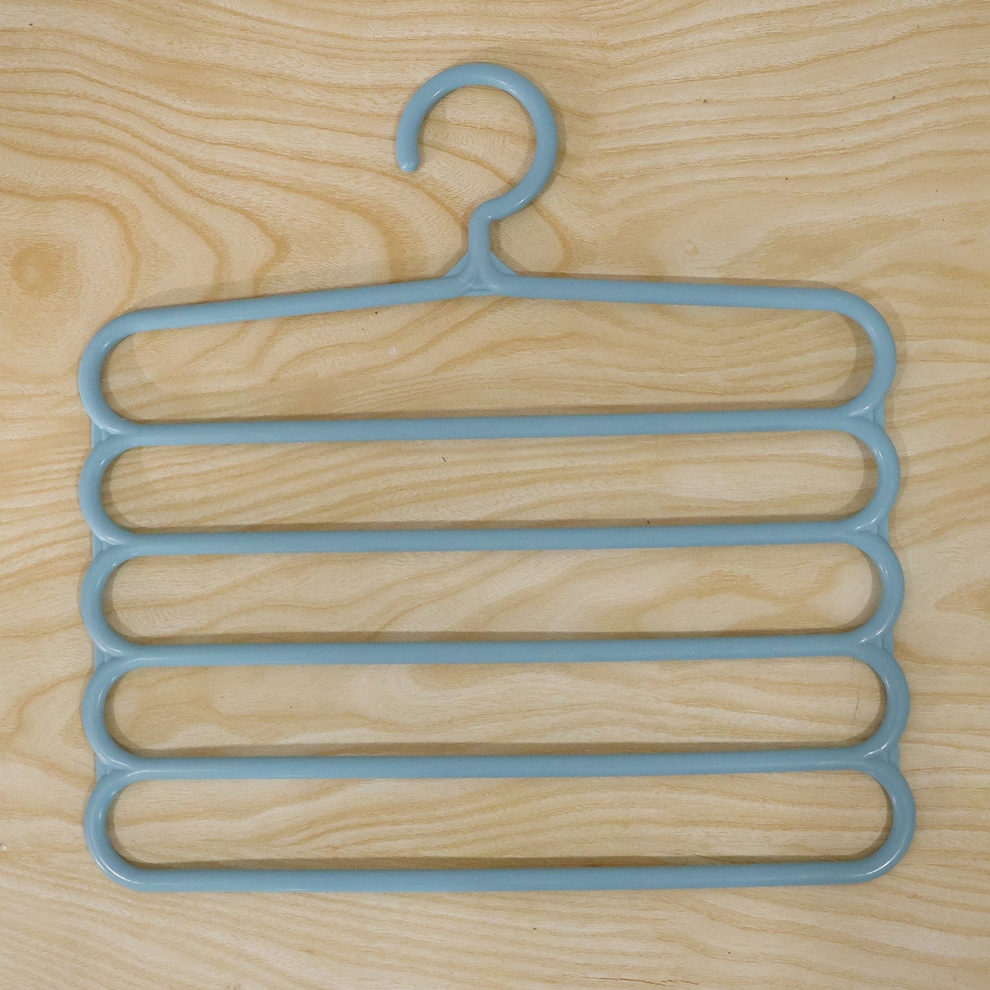 Small 5 In 1 Plastic Hanger Multi Layer Trouser Pant Organizer (1 Pc)