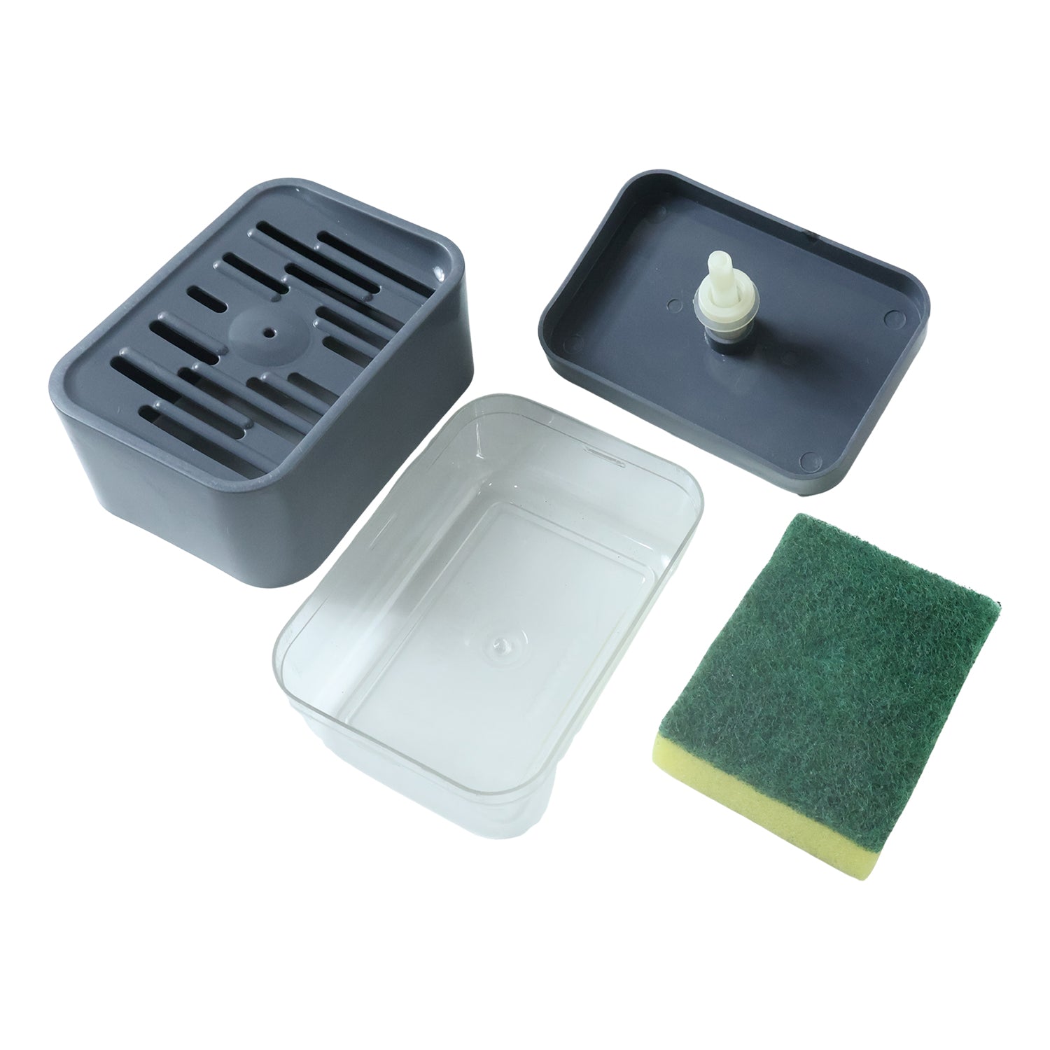 Soap Dispenser With Sponge Holder (1 Set)