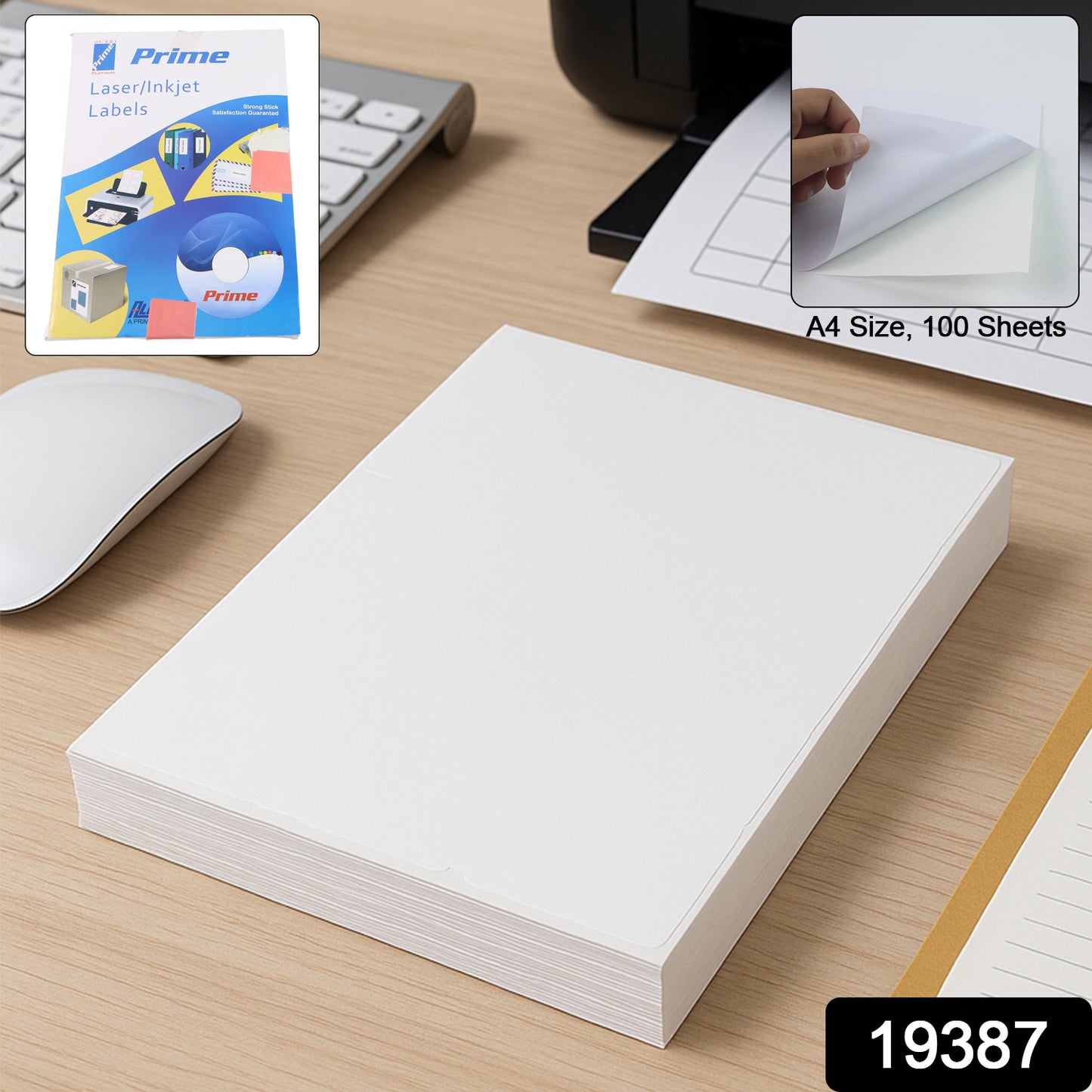 A4 Size Self-adhesive Printable Label Sheets (100 Sheet)