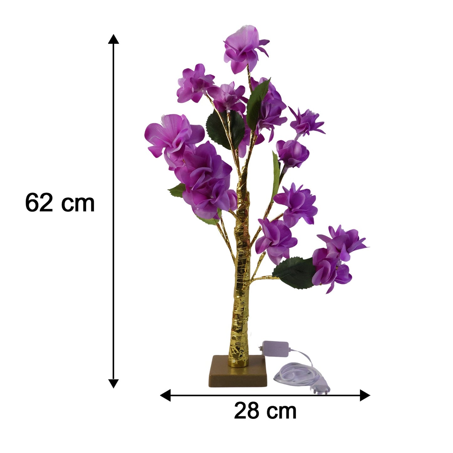 Artificial Flower Led Decorative Lamp For Home Bedroom And Event Decor (1 Pc)
