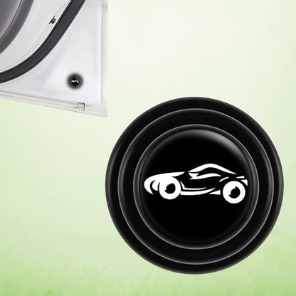 Set of 100 Wukusy car door shock absorber protection stickers applied to car doors for impact prevention and door edge protection.