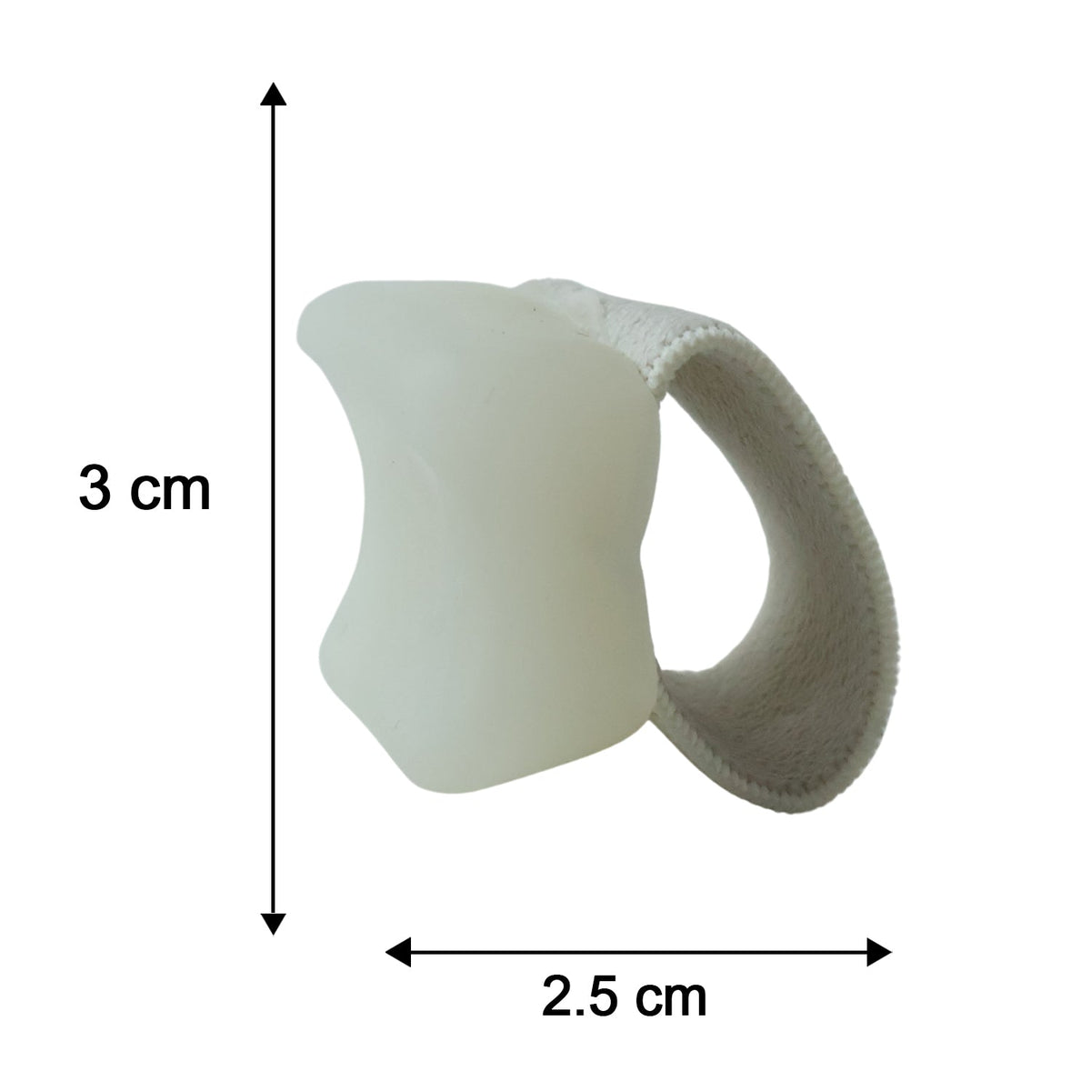 Wukusy small big toe spacer support brace with elastic loop, pair of toe alignment and comfort aids for daily use