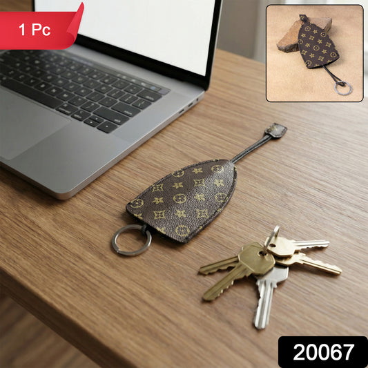 Wukusy premium designer-style keyholder key case with multiple key slots and stylish black leather finish.