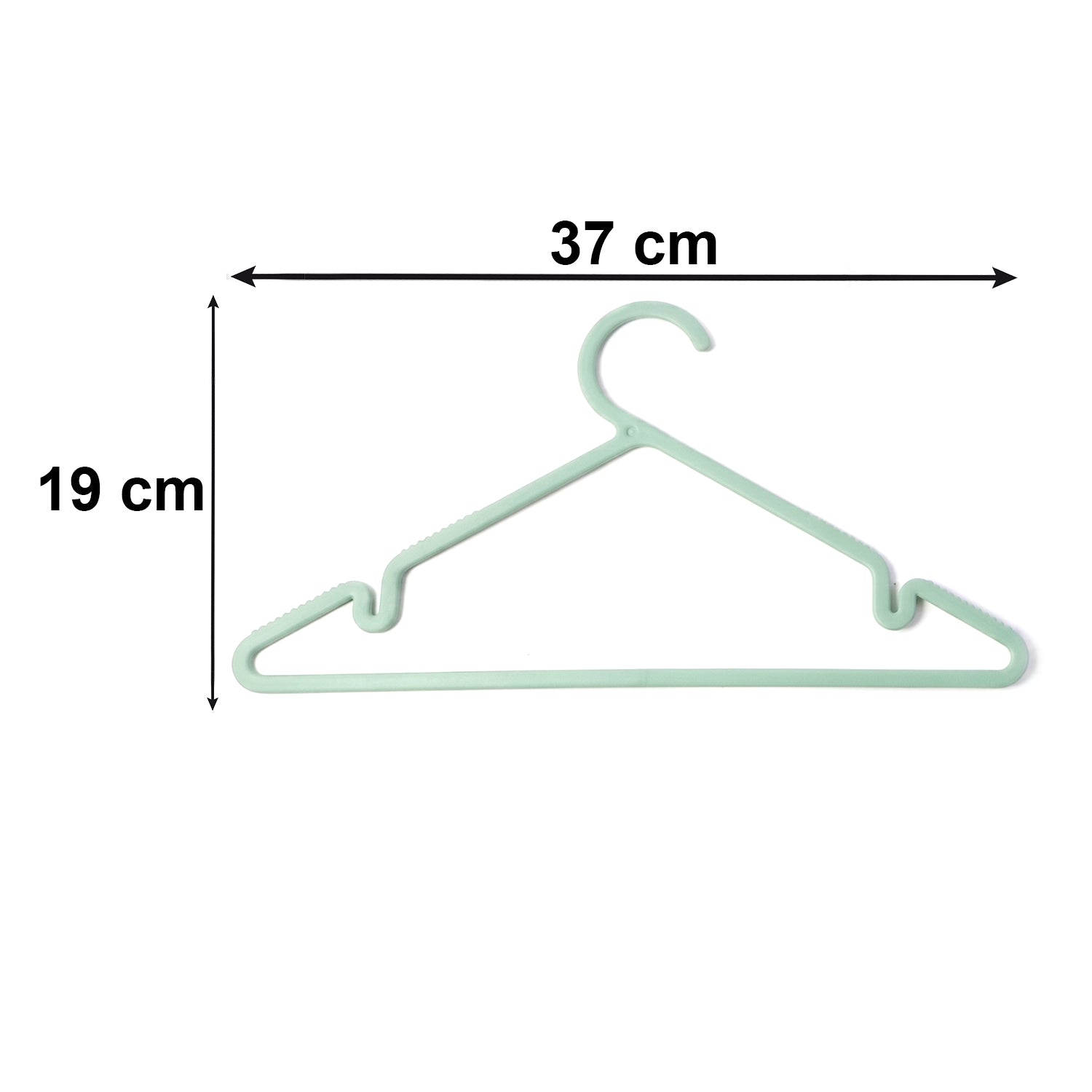 Apex Gripi Cloth Hanger Durable Plastic Clothes Hangers For Wardrobe (6 Pc)