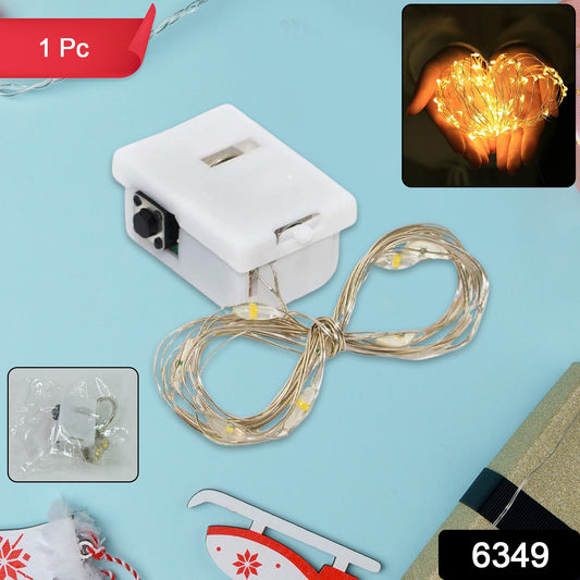 Wukusy multi LED fairy string lights with warm glowing bulbs, perfect for decorative lighting in homes or outdoor spaces.