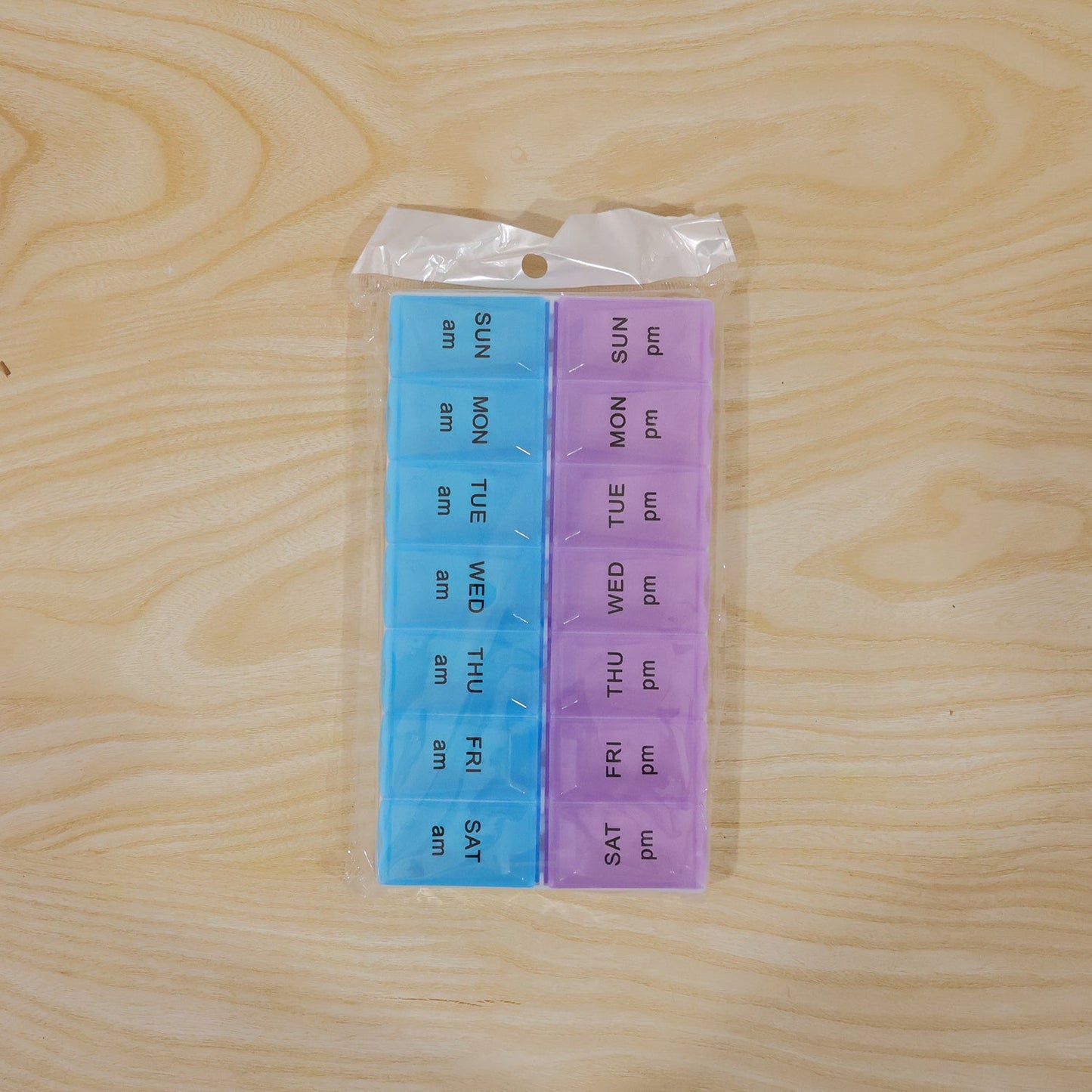 14 Grid Am Pm Weekly Pill Box Organizer For Morning And Evening Dose (1 Pc)