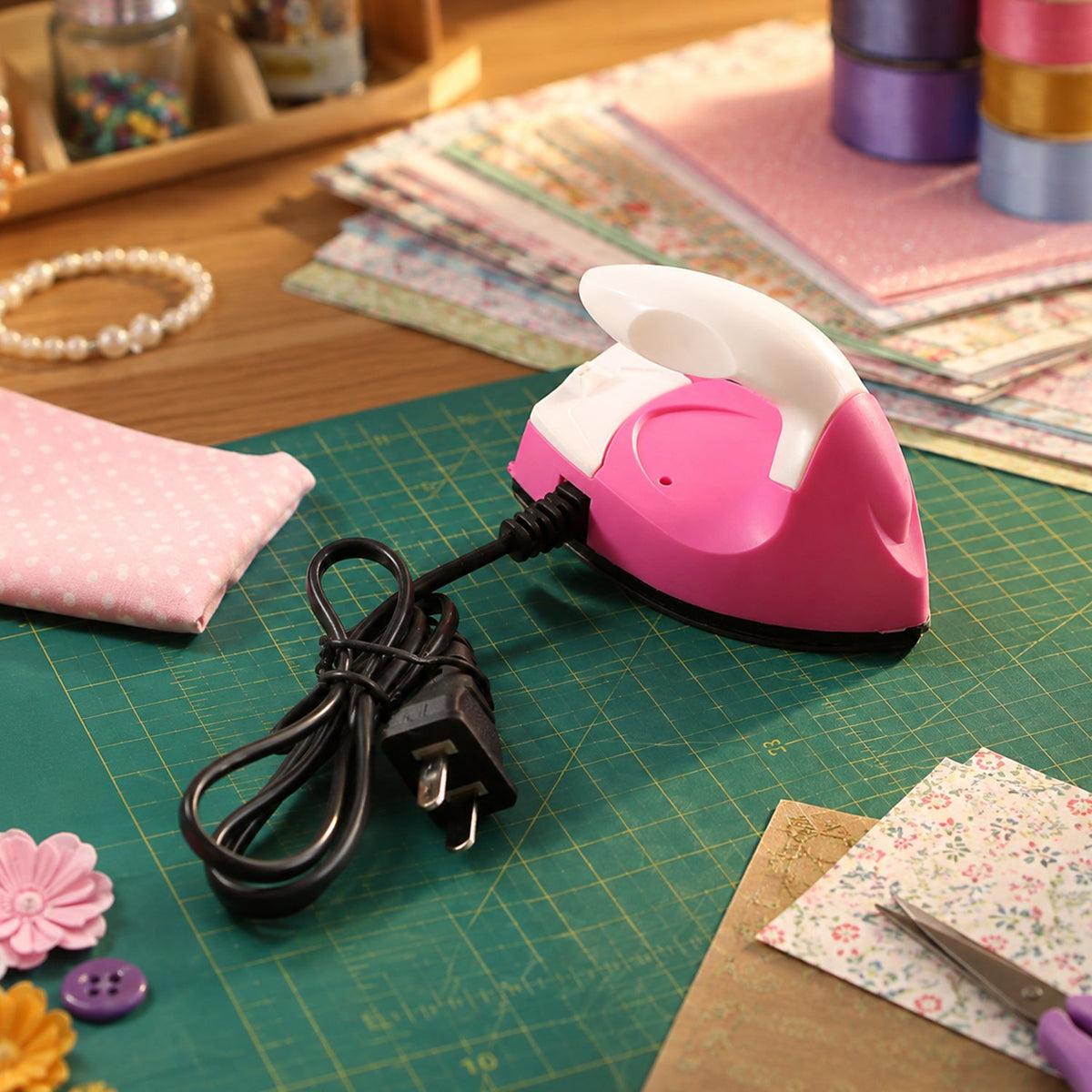 Compact Portable Electric Mini Iron For Clothes(1 Pc With Convert)