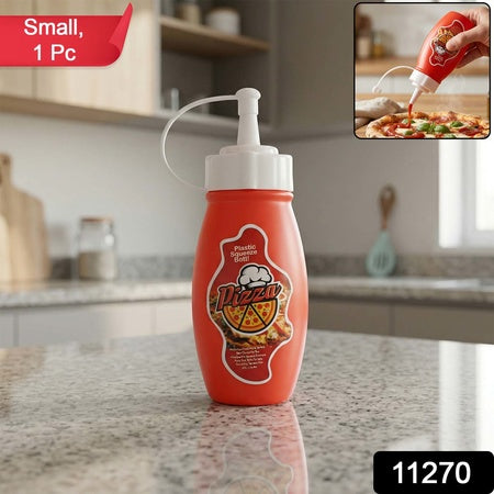 Small Plastic Squeeze Sauce Bottle For Pizza Ketchup Mayonnaise Dispensing (1 Pc)
