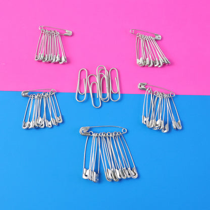 Multipurpose Metal Safety Pin Assortment Set