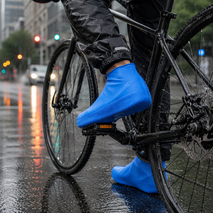 Reusable Medium Latex Waterproof Shoe Covers For Rain And Outdoor Use (1 Pair)