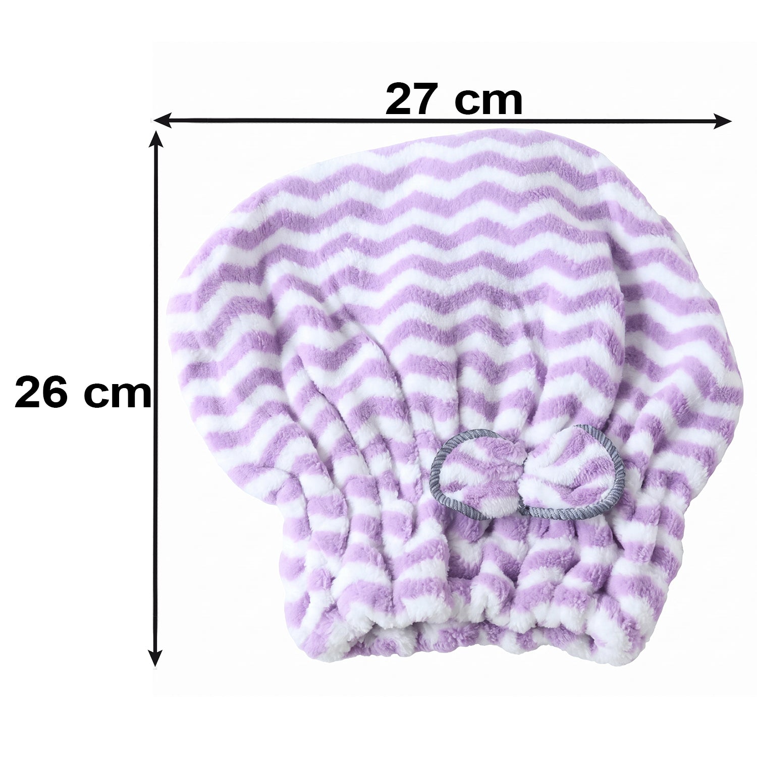 Microfiber Quick Dry Hair Towel Wrap Cap For Women And Girls (1 Pc)
