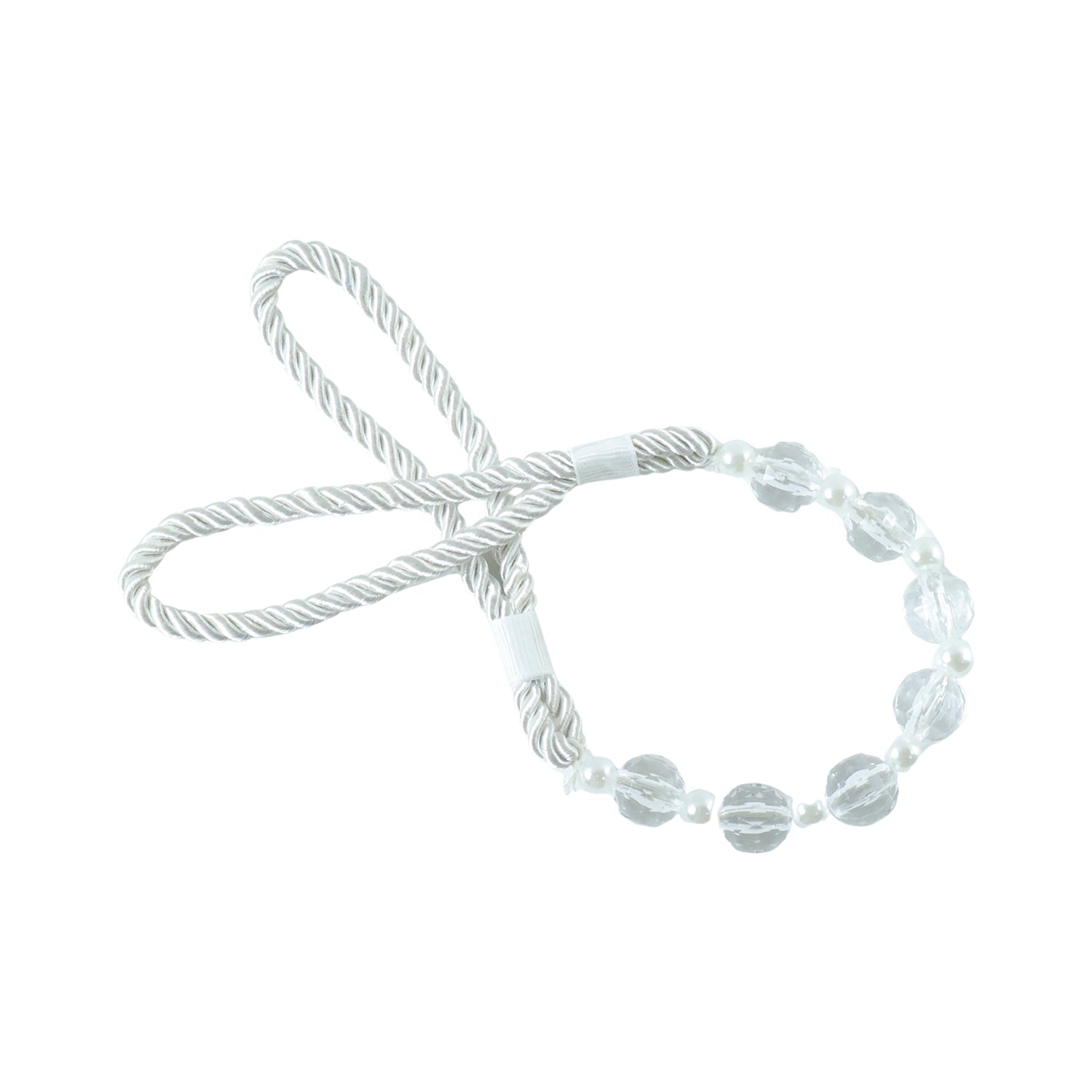 Elegant decorative curtain tieback rope by Wukusy, showcasing a stylish fabric tie with intricate knot design for window dressing.