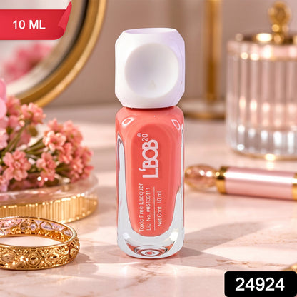 Peach Coral Colour Nail Polish With Matte Finish  Brush Applicator (10 Ml)