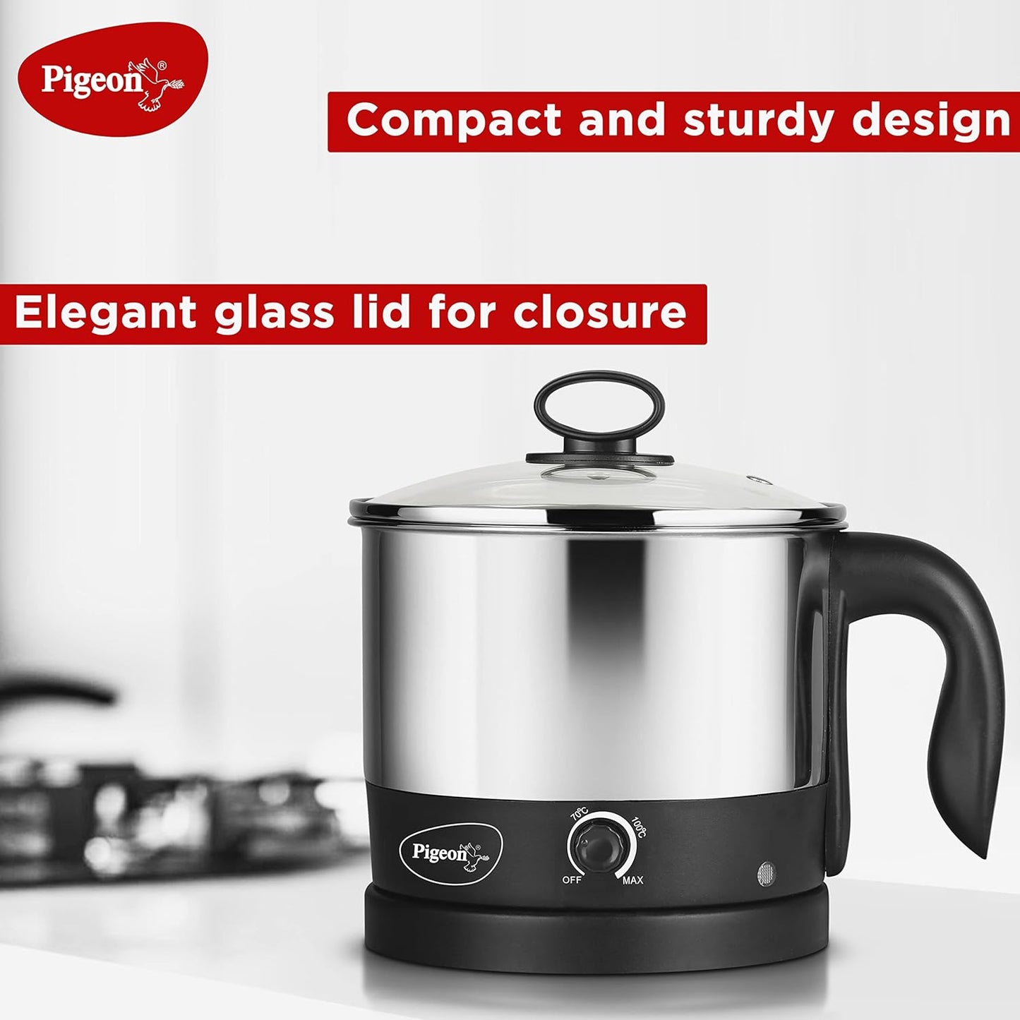 Pigeon Kessel Multi Electric Kettle  (1.2 L, Black)