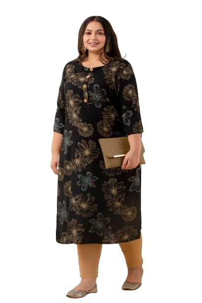 Trendy Premium Cotton Mix Plus Size Kurti - 3XL