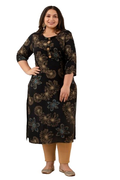 Trendy Premium Cotton Mix Plus Size Kurti - 3XL