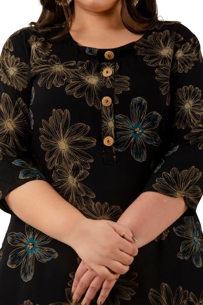 Trendy Premium Cotton Mix Plus Size Kurti - 3XL