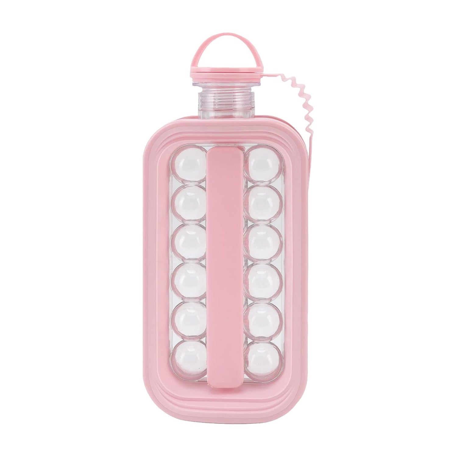 Wukusy 2-in-1 portable ice ball maker with 17 round ice cube molds for home and kitchen use.