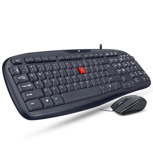 iball Wintop Deskset(USB V3.0 Keyboard + Mouse) Wired USB Laptop Keyboard  (Black)