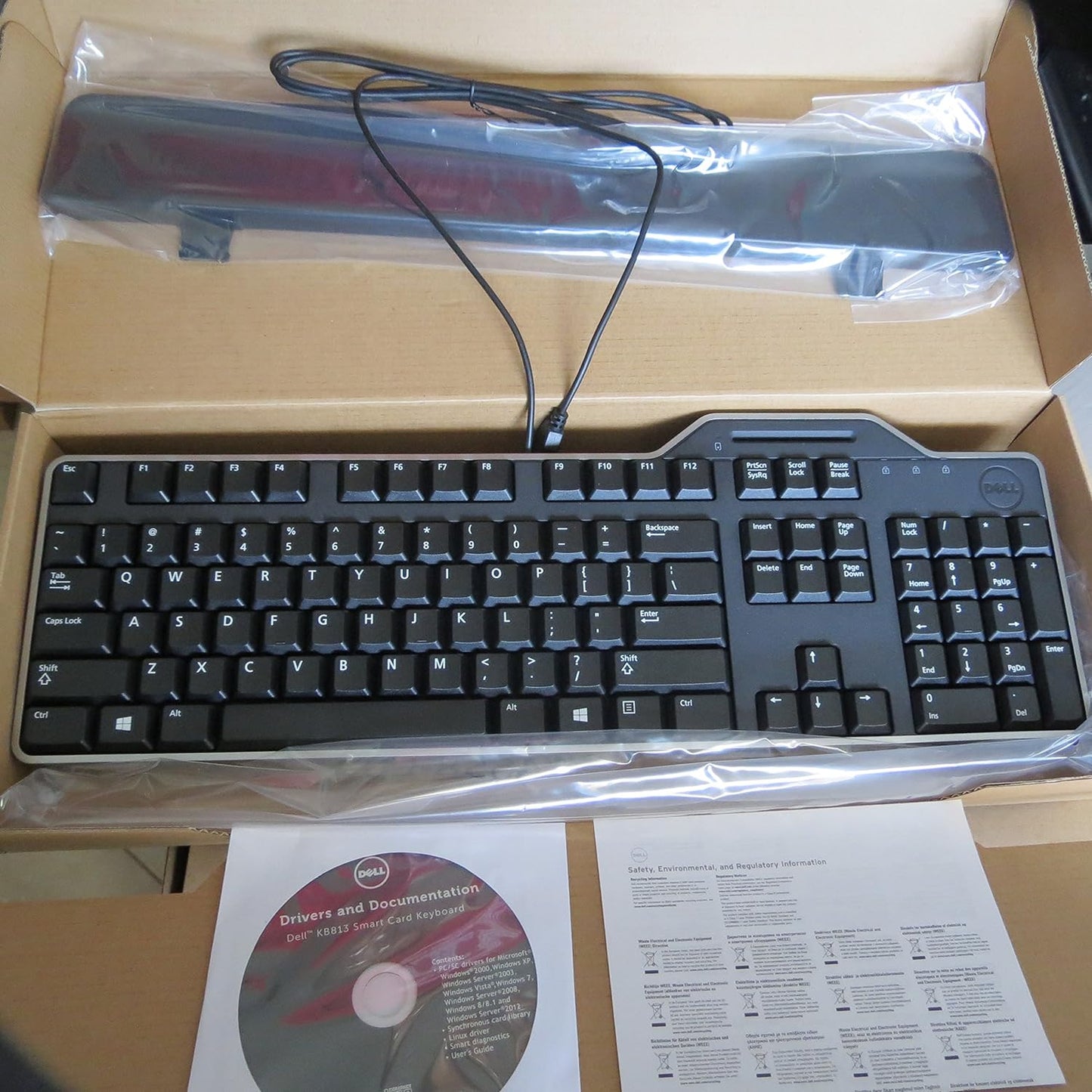Dell KB813 Smartcard International English Wired USB Desktop Keyboard  (Black)