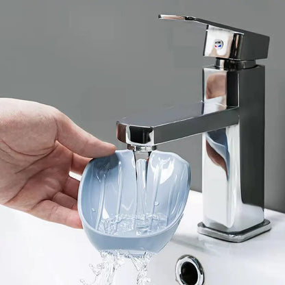 4006 Soap Dish Wall Mounted Soap Dish No-drilling Soap Holder Self Draining Waterfall Soap Tray Bar Soap Holder For Showerbathroom Soap Holder For Shower Adjustable Removable Soap Holder