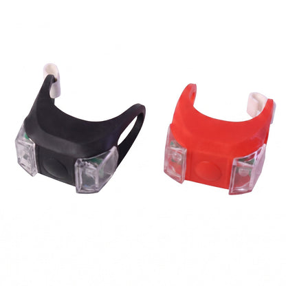 Silicone Led Bike Safety Light Set For Front And Rear Bicycle Visibility (2 Pc)