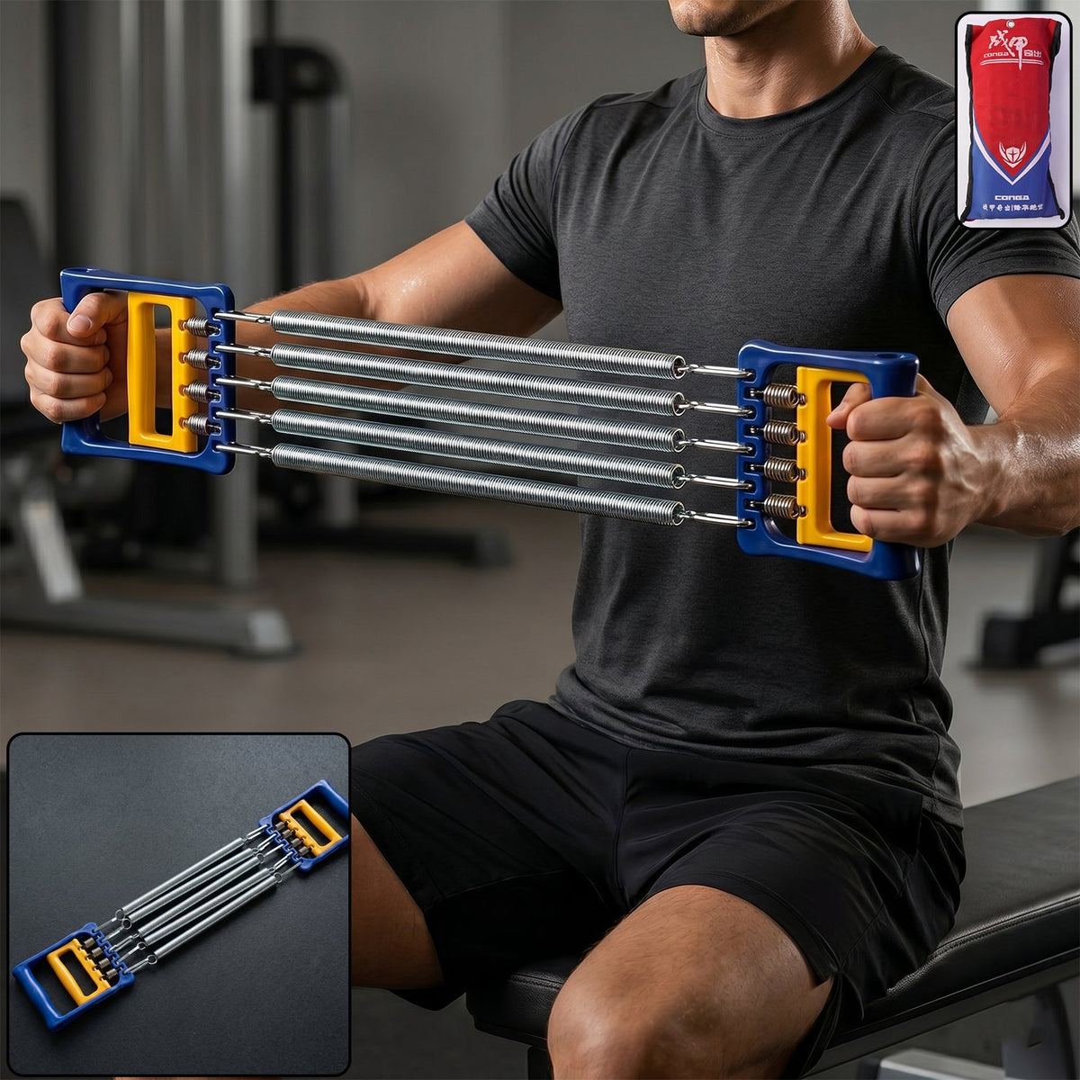 Adjustable Chest Expander  Effective Resistance Training Tool