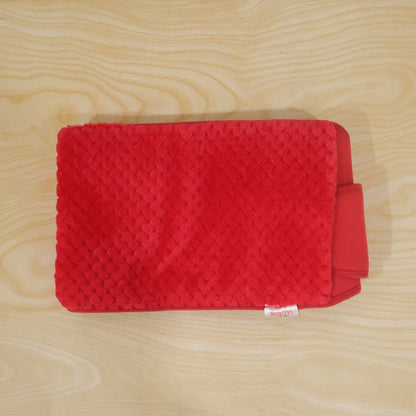 Wukusy soft plush adjustable waist warmer belt with pocket, designed for comfortable indoor wear and warmth.