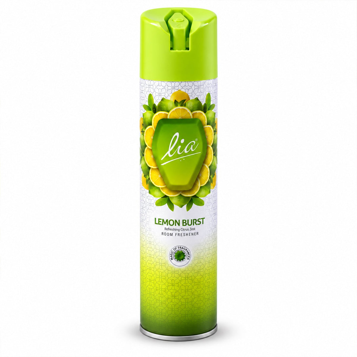 Wukusy Lemon Burst room freshener aerosol spray, 224 ml can for home and office use