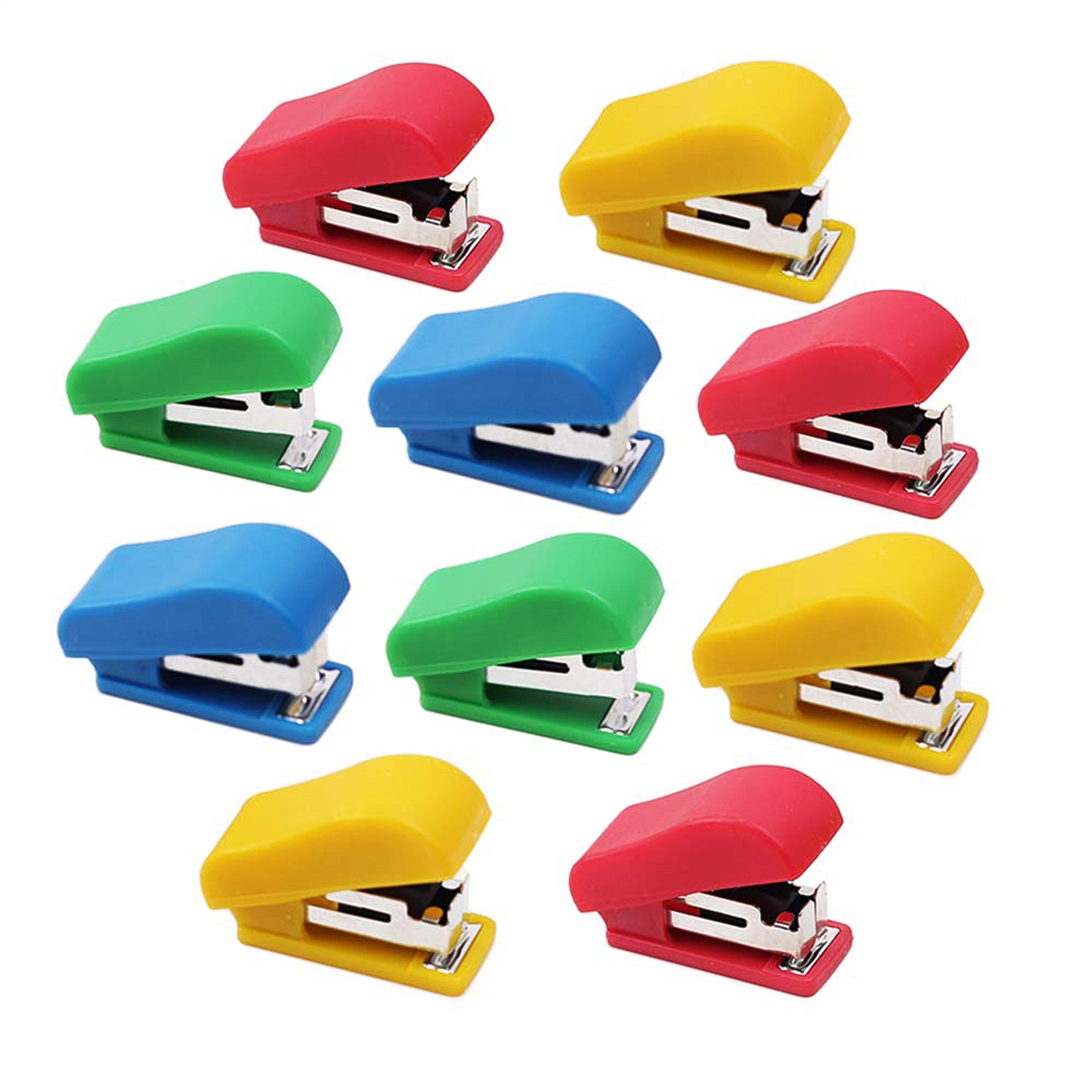 Mini Stapler Set  With Staples  Assorted Colors  No.10 Staplers With Pins (20 Pcs Set)