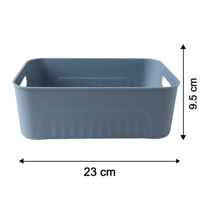 Space Storage Basket Set Of 3 Multipurpose Plastic Organizer Bins (3 Pc Set)