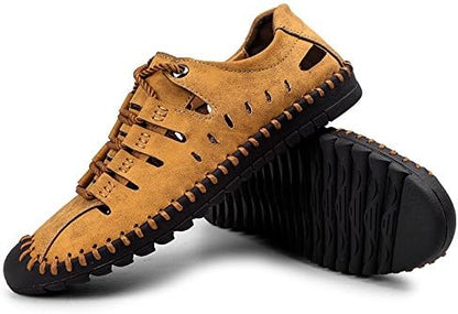 Elegant leather shoes by Drpshippr featuring sleek design and polished finish, perfect for formal or casual wear.