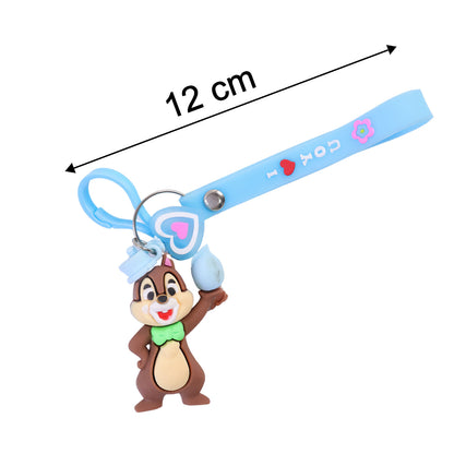 Cute Cartoon Squirrel Character Keychain (1 Pc)